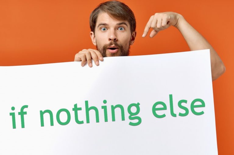 if nothing elseは、英語で「少なくとも」という意味に | English LING